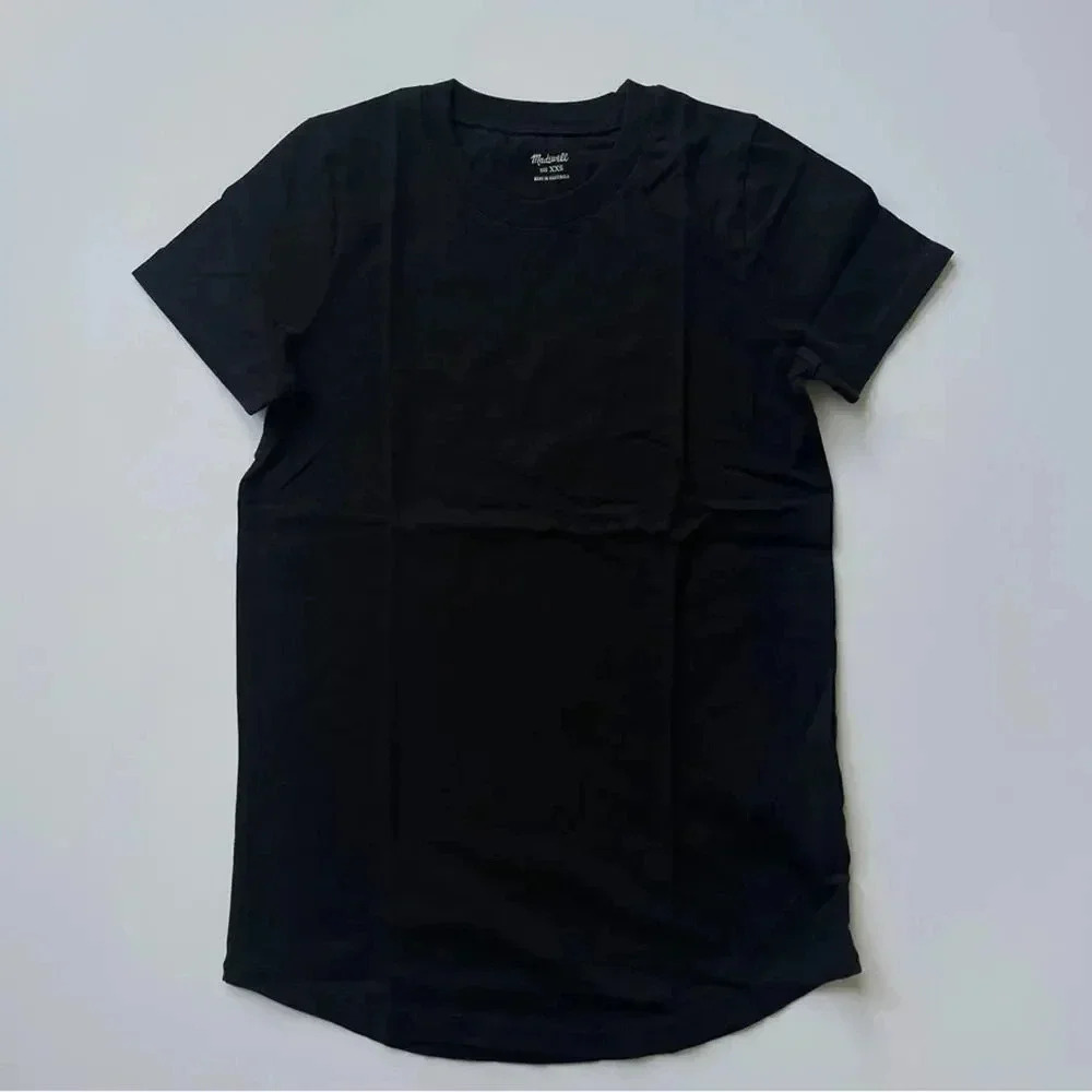 Madewell Vintage Crewneck Cotton T-Shirt in Black Size XXS NWT - Picture 4 of 6